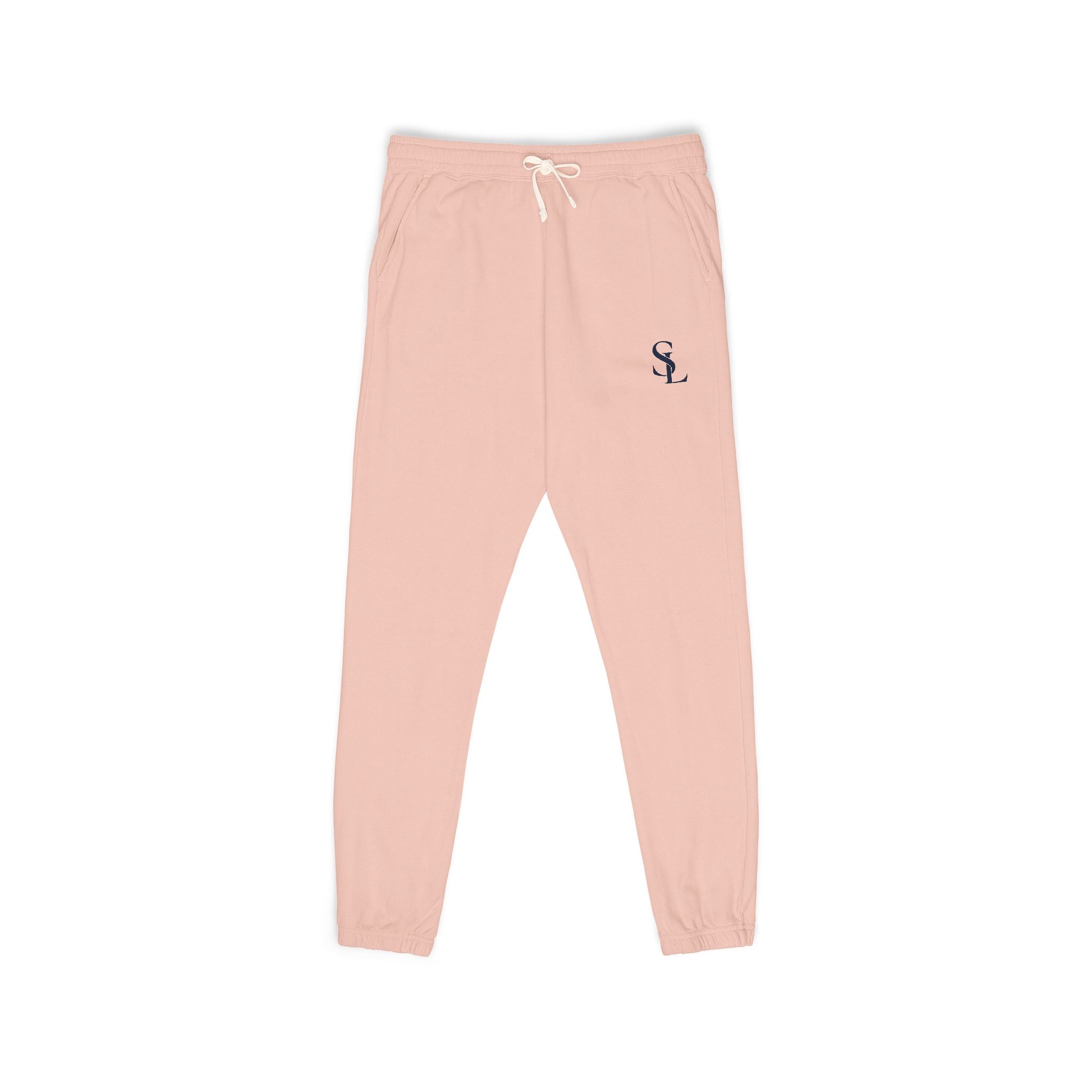 Small Embroidered Skull Sweatpants | Garment-Dyed Fleece Joggers