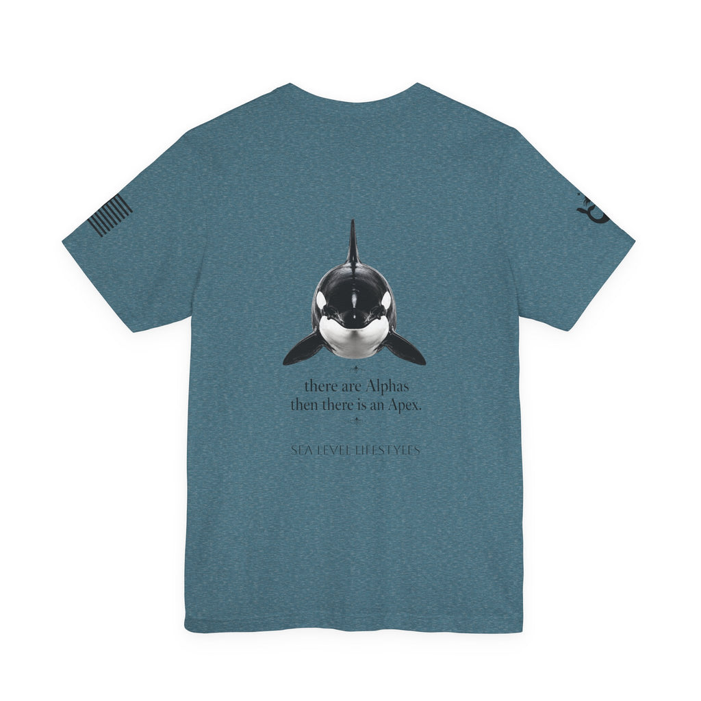 Orca Illustration Tee | killer whale graphic shirt, minimalist marine design