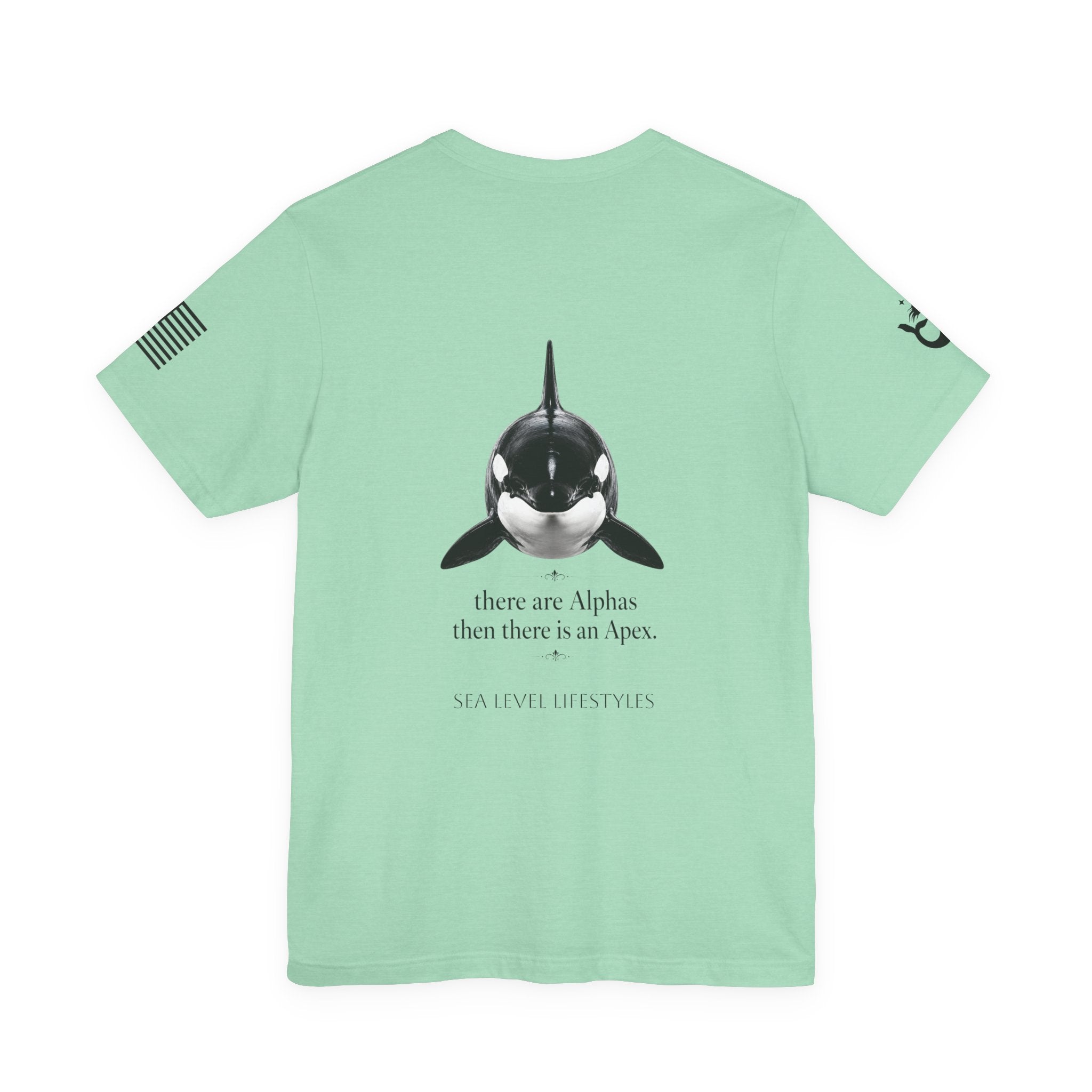 Orca Illustration Tee | killer whale graphic shirt, minimalist marine design
