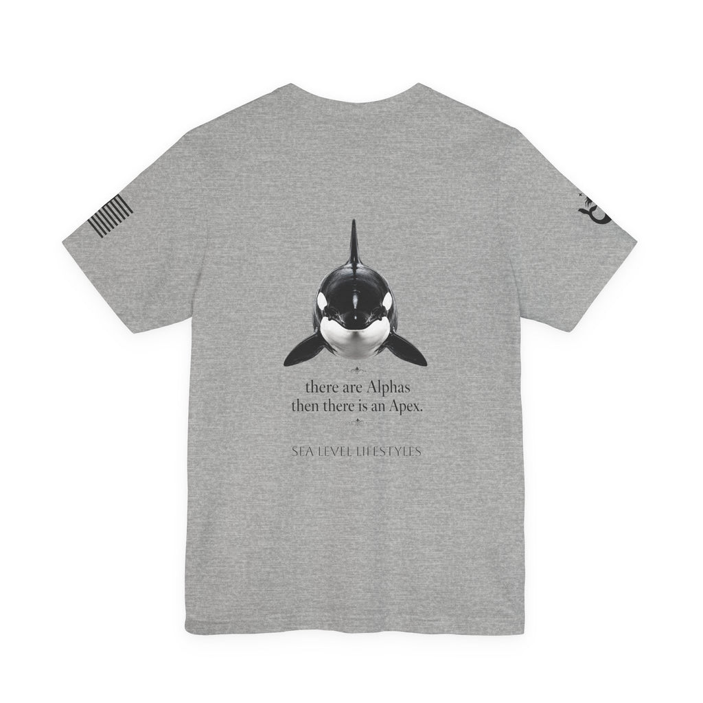 Orca Illustration Tee | killer whale graphic shirt, minimalist marine design