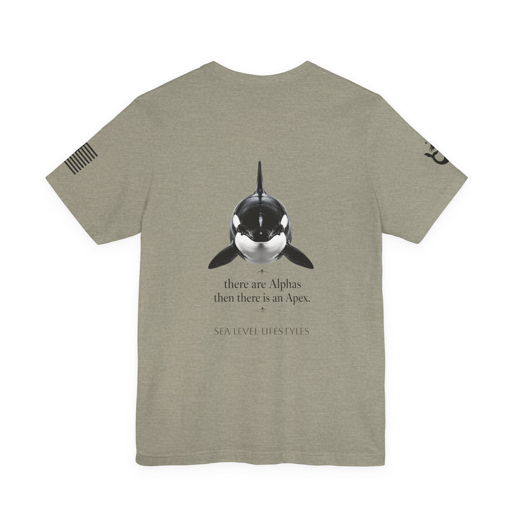 Orca Illustration Tee | killer whale graphic shirt, minimalist marine design