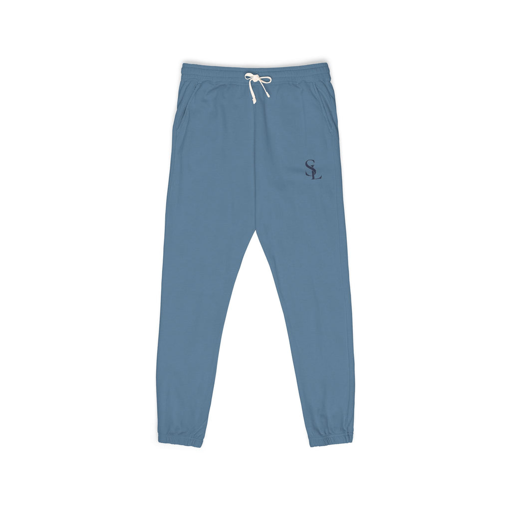 Small Embroidered Skull Sweatpants | Garment-Dyed Fleece Joggers