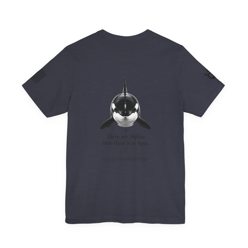 Orca Illustration Tee | killer whale graphic shirt, minimalist marine design