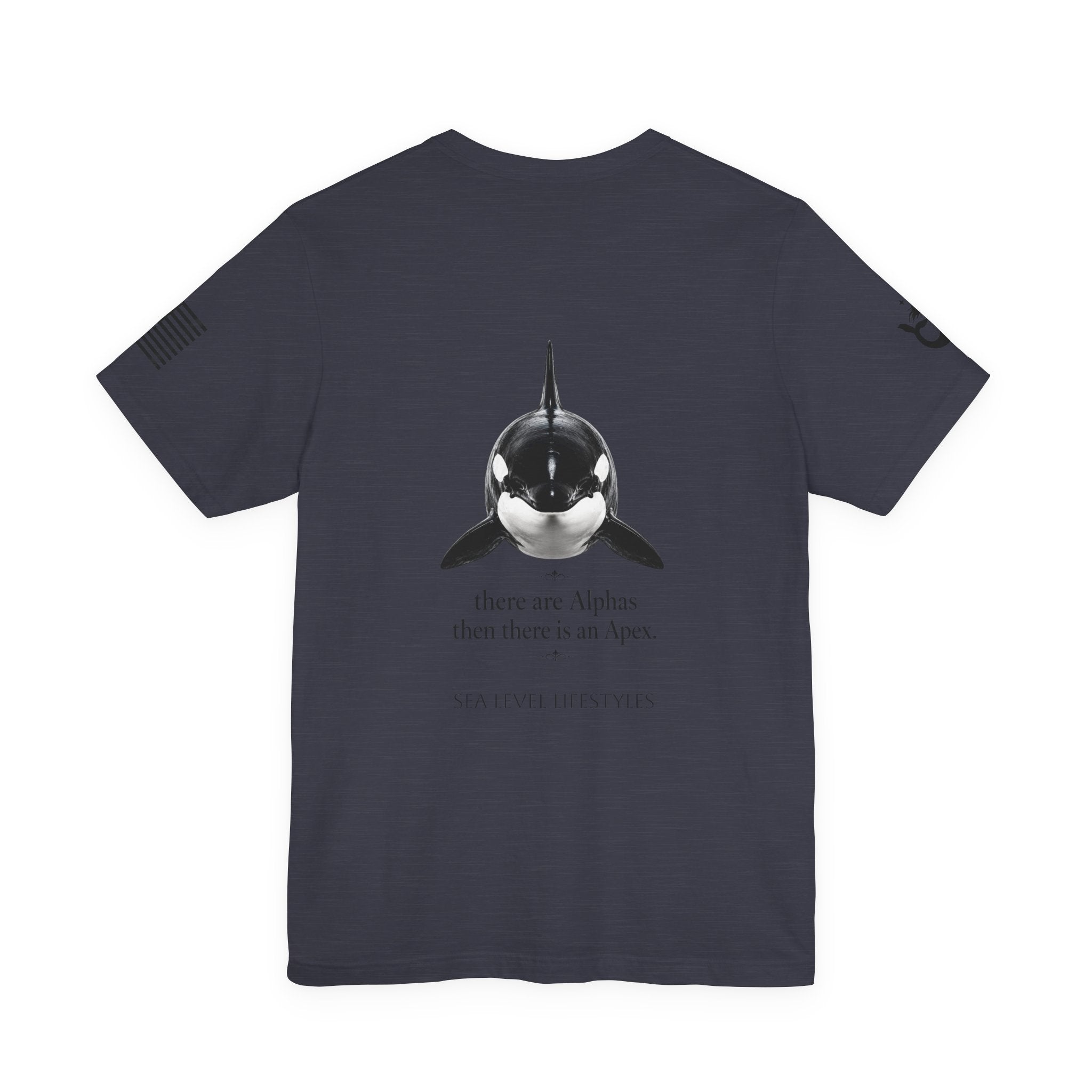 Orca Illustration Tee | killer whale graphic shirt, minimalist marine design