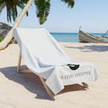 Sea Level Lifestyle logo Beach Towel | Coastal Minimalist Beach Towel