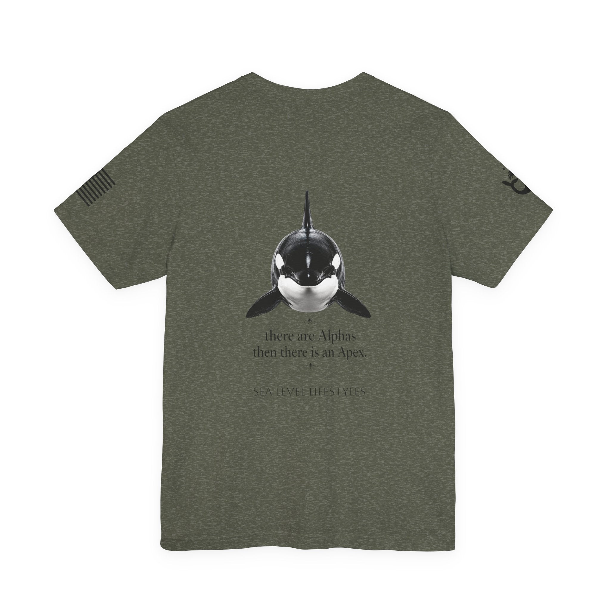 Orca Illustration Tee | killer whale graphic shirt, minimalist marine design