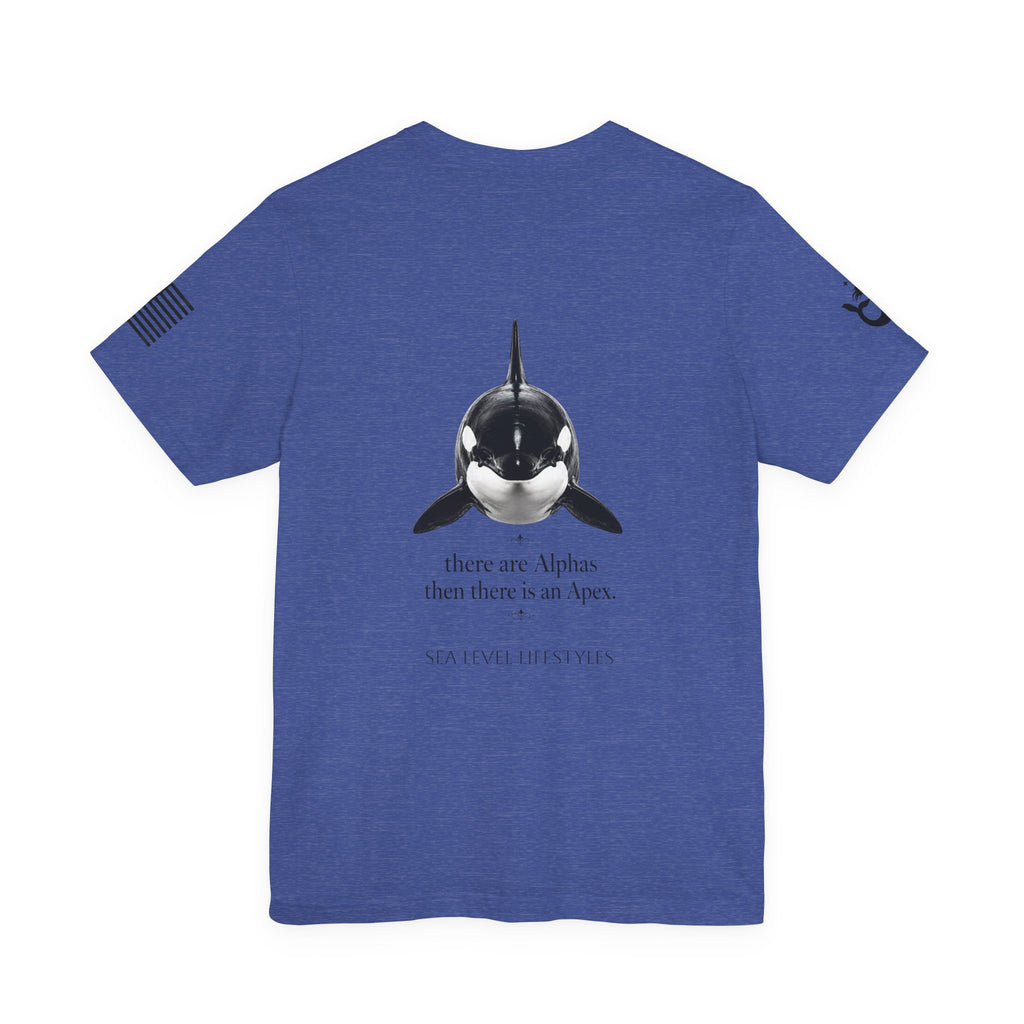 Orca Illustration Tee | killer whale graphic shirt, minimalist marine design