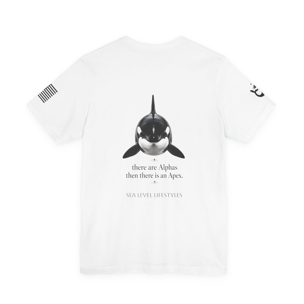 Orca Illustration Tee | killer whale graphic shirt, minimalist marine design