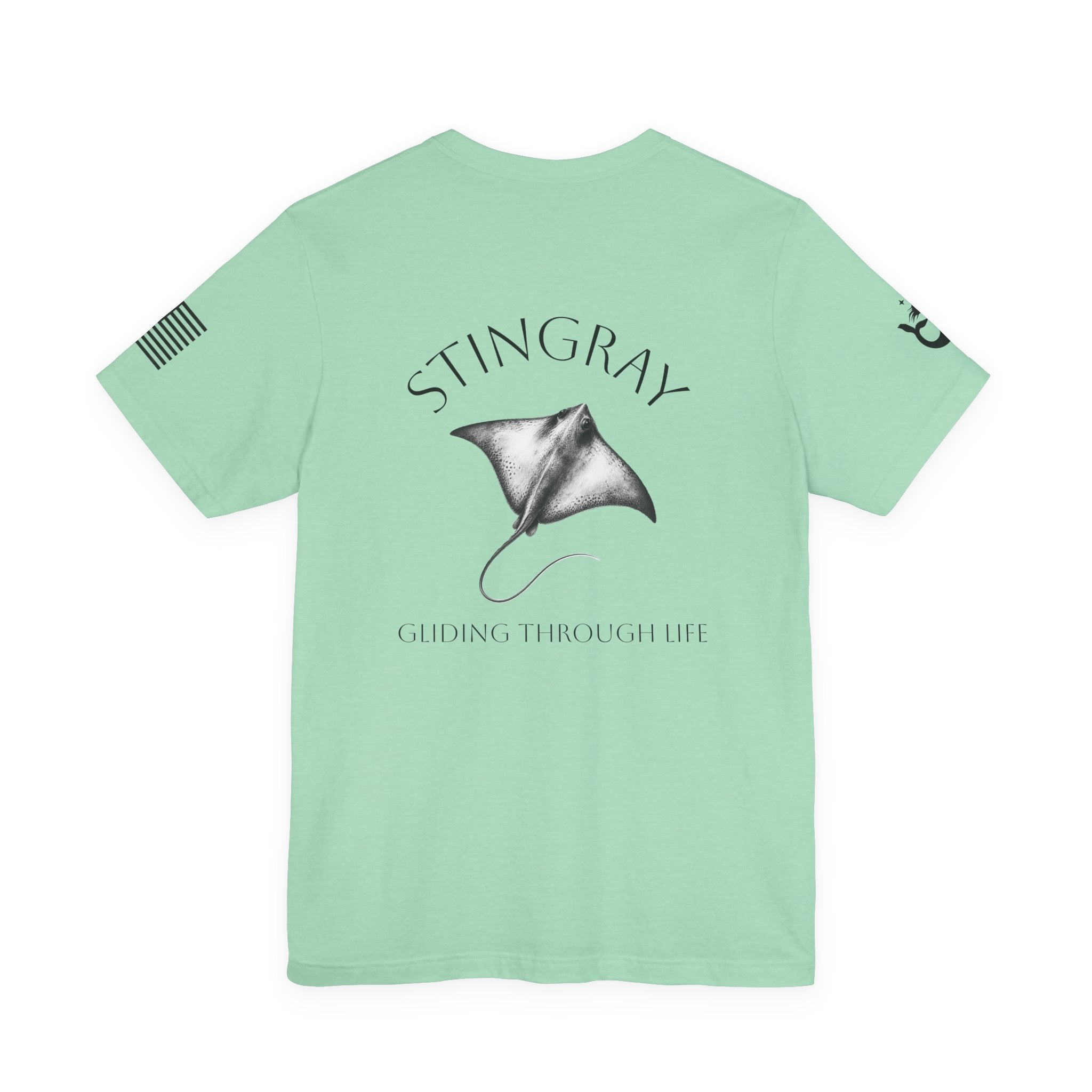 Stingray Illustration Tee | Marine Life Graphic T-Shirt